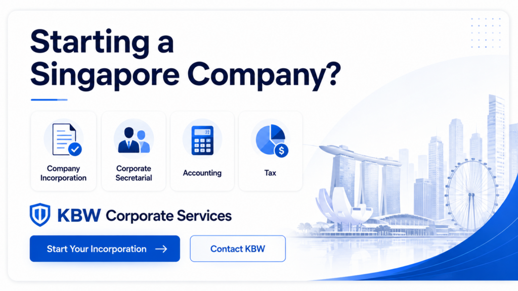 KBW company incorporation in Singapore services